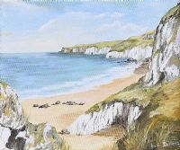 WHITE ROCKS, PORTRUSH by Anne Doherty at Ross's Online Art Auctions