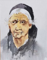 WOMAN FROM CYPRUS by Robert D. Beattie at Ross's Online Art Auctions