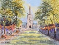 CHURCH IN HILLSBOROUGH by Hamilton Sloan at Ross's Online Art Auctions
