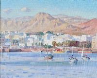 LOS CRISTIANOS, TENERIFE by Robert Taylor Carson RUA at Ross's Online Art Auctions
