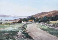 ON THE PATH, DONEGAL by Rowland Hill RUA at Ross's Online Art Auctions