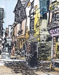 ANTIQUE SHOP, VITRE by John O'Connell at Ross's Online Art Auctions