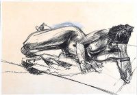 RECLINING FEMALE NUDE STUDY by John O'Connell at Ross's Online Art Auctions