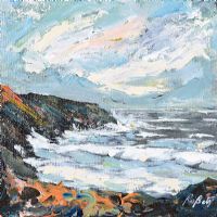 WILD WATERS OF IRELAND by Dorothee Roberts at Ross's Online Art Auctions