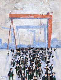 SHIPYARD MEN by Cupar Pilson at Ross's Online Art Auctions