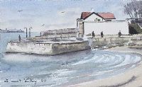 SANDYCOVE, DUBLIN by Dermot Kelly at Ross's Online Art Auctions