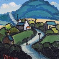 UP THE COUNTRY ROAD by James Downie at Ross's Online Art Auctions