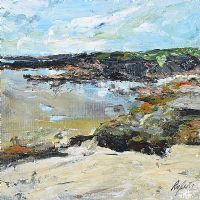 INISHBOFIN EAST BEACH, COUNTY GALWAY by Dorothee Roberts at Ross's Online Art Auctions