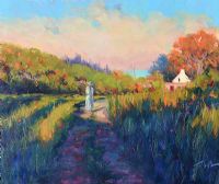 A STROLL IN THE MEADOW by Norman Teeling at Ross's Online Art Auctions