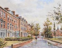 COLLEGE GARDENS, BELFAST by Colin Gibson at Ross's Online Art Auctions