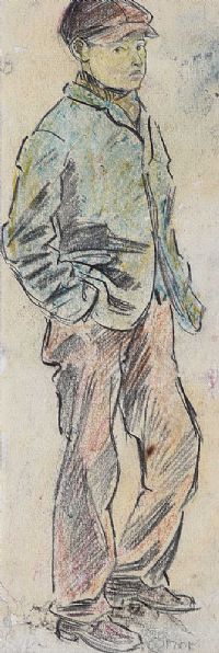 BELFAST BOY by William Conor RHA RUA at Ross's Online Art Auctions