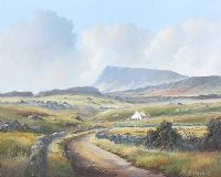 MUCKISH MOUNTAIN, DONEGAL by Robert B. Higgins at Ross's Online Art Auctions