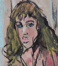 PORTRAIT OF A GIRL by Gladys Maccabe HRUA at Ross's Online Art Auctions