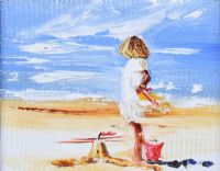 THE SANDCASTLE by Louise Mansfield at Ross's Online Art Auctions