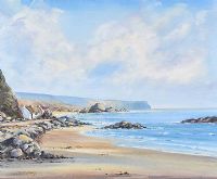 ON THE ANTRIM COAST by Jim Fitzgerald at Ross's Online Art Auctions