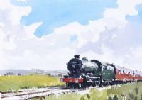 STEAM TRAIN by Kenny Hayes at Ross's Online Art Auctions