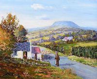 NEAR SLEMISH, COUNTY ANTRIM by Tom McGoldrick at Ross's Online Art Auctions