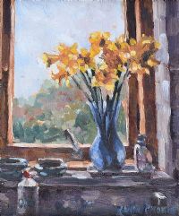 STILL LIFE WITH DAFFODILS by Laura Cronin at Ross's Online Art Auctions