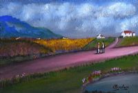 A CHAT BY THE ROAD by James Bingham at Ross's Online Art Auctions