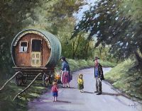 TRAVELLER'S STOP by Liam Reilly at Ross's Online Art Auctions