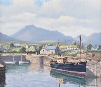 ANNALONG HARBOUR, COUNTY DOWN by William Henry Burns at Ross's Online Art Auctions