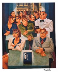 THE PARTY by Graham Knuttel at Ross's Online Art Auctions