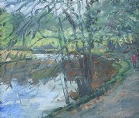 RIVER WALK by Robert Bottom RUA at Ross's Online Art Auctions