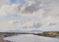 FISHING, DONEGAL by Frank Egginton RCA FIAL at Ross's Online Art Auctions