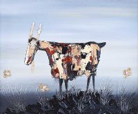 GOAT ON GOLD by Michael Smyth at Ross's Online Art Auctions