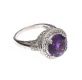 FIVE RINGS SET WITH AMETHYST at Ross's Online Art Auctions