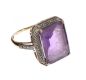FIVE RINGS SET WITH AMETHYST at Ross's Online Art Auctions