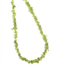 STRAND OF TUMBLED PERIDOT BEADS at Ross's Online Art Auctions