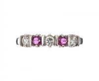 14CT WHITE GOLD RUBY AND DIAMOND RING at Ross's Online Art Auctions