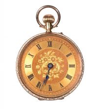 9CT GOLD LADY'S FOB WATCH at Ross's Online Art Auctions