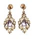 THREE PAIRS OF 9CT GOLD AMETHYST-SET EARRINGS at Ross's Online Art Auctions