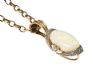 9CT GOLD OPAL AND CRYSTAL PENDANT AND CHAIN at Ross's Online Art Auctions