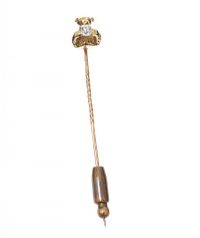 9CT GOLD DIAMOND STICK PIN at Ross's Online Art Auctions