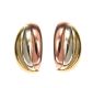FIVE PAIRS OF 9CT GOLD EARRINGS, ONE DIAMOND-SET at Ross's Online Art Auctions