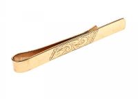ENGRAVED 9CT GOLD TIE PIN at Ross's Online Art Auctions