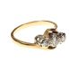 18CT GOLD AND DIAMOND THREE STONE RING at Ross's Online Art Auctions