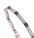 18CT WHITE GOLD SAPPHIE AND DIAMOND BRACELET at Ross's Online Art Auctions