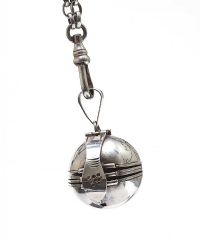 STERLING SILVER PHOTO HOLDER PENDANT AND CHAIN at Ross's Online Art Auctions