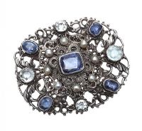 ART DECO SILVER BROOCH at Ross's Online Art Auctions