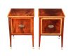 PAIR OF EDWARDIAN MAHOGANY BEDSIDE PEDESTALS at Ross's Online Art Auctions