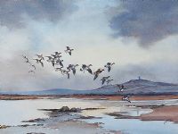 WIGEON FLIGHTING by Robert W. Milliken at Ross's Online Art Auctions