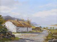 COTTAGE NEAR MAGHERA, DONEGAL by Robert Egginton at Ross's Online Art Auctions