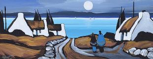 MOONLIGHT ABODES by J.P. Rooney at Ross's Online Art Auctions