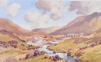 RIVER IN THE VALLEY by Samuel McLarnon UWS at Ross's Online Art Auctions