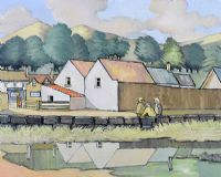 HOUSE REFLECTIONS by Irish School at Ross's Online Art Auctions