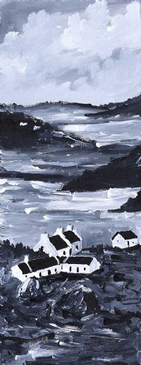 TRA NA ROSSAN COTTAGES, DOWNINGS by Sean Lorinyenko at Ross's Online Art Auctions